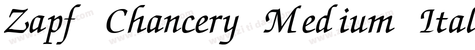 Zapf Chancery Medium Italic BT字体转换